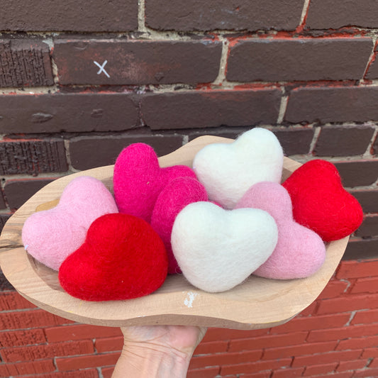Felt  Heart - Pink
