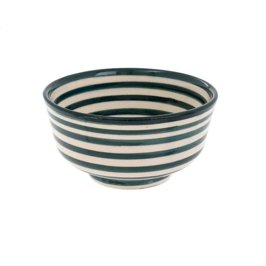 Moroccan Striped Bowl - Green
