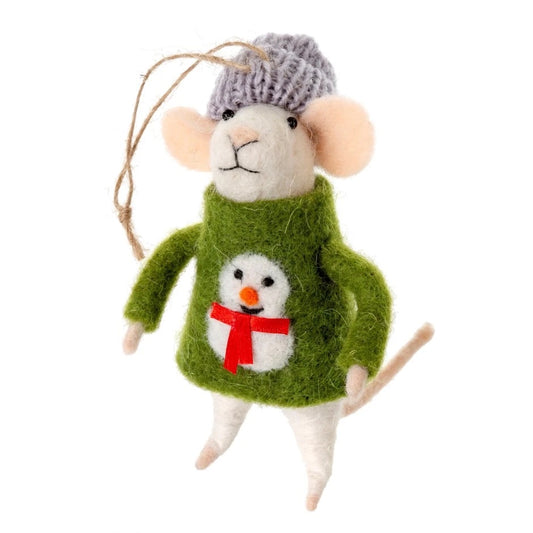 Ugly Sweater Sid Mouse Ornament