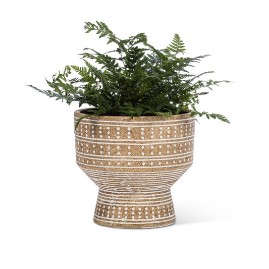 Small Dotted Pedestal Planter