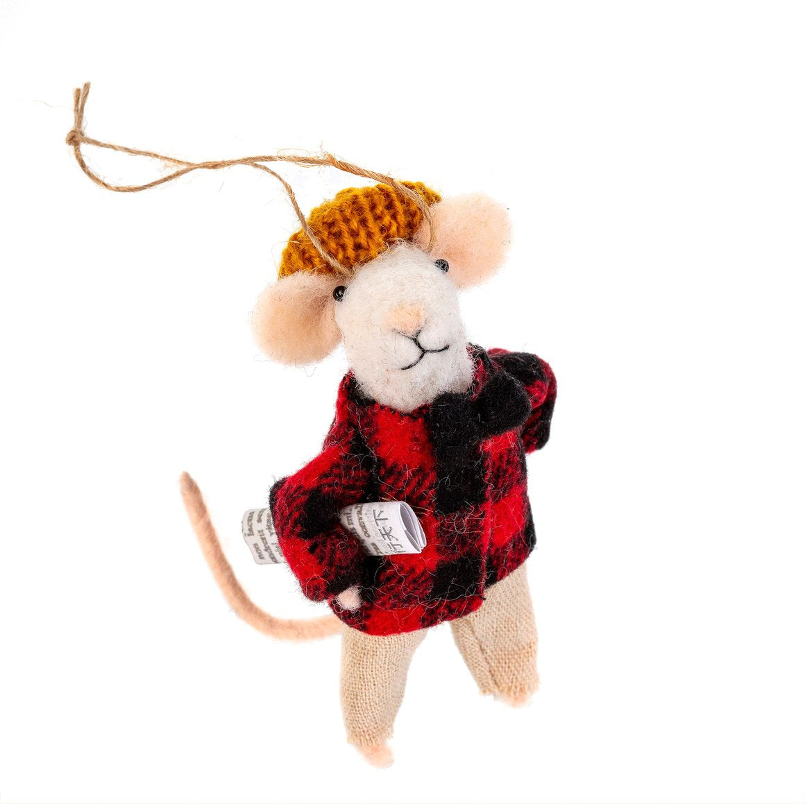 Hipster Holden  Mouse Ornament
