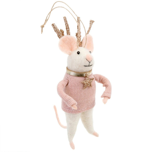 Miss Blitzen Mouse Ornament