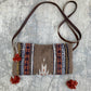 Vintage Rug Purse - Navajo with rust pompoms