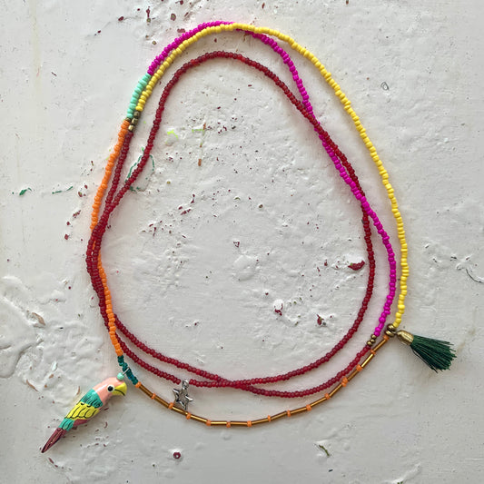 Beaded Multi Coloured  Necklace
