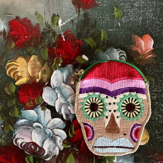 Day of the Dead Coin Purse - Red