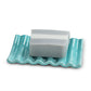 Ridged Soap Dish - Aqua