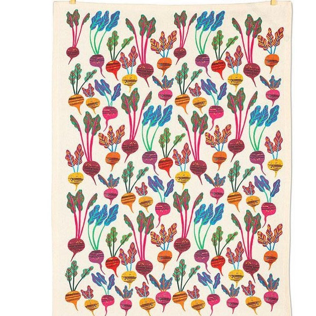 All over Beet Root Tea Towel