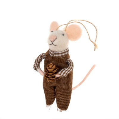 Naturalist Nate Mouse Ornament